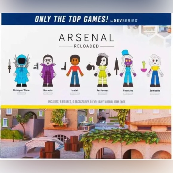 Roblox DevSeries ARSENAL RELOADED RIVALS Figure Set (12 pc) New In Box with Code - Picture 2 of 3